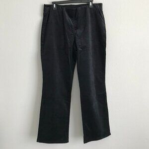 Denim & Co. Petite Lightly Bootcut Stretch Velvet Pants - Black (Sz 14P) a627212